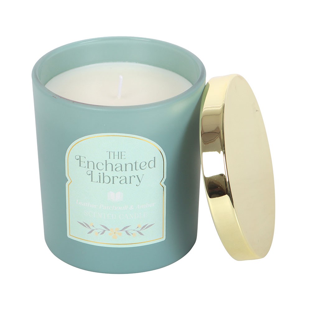 The Enchanted Library Candle – Leather, Patchouli & Amber