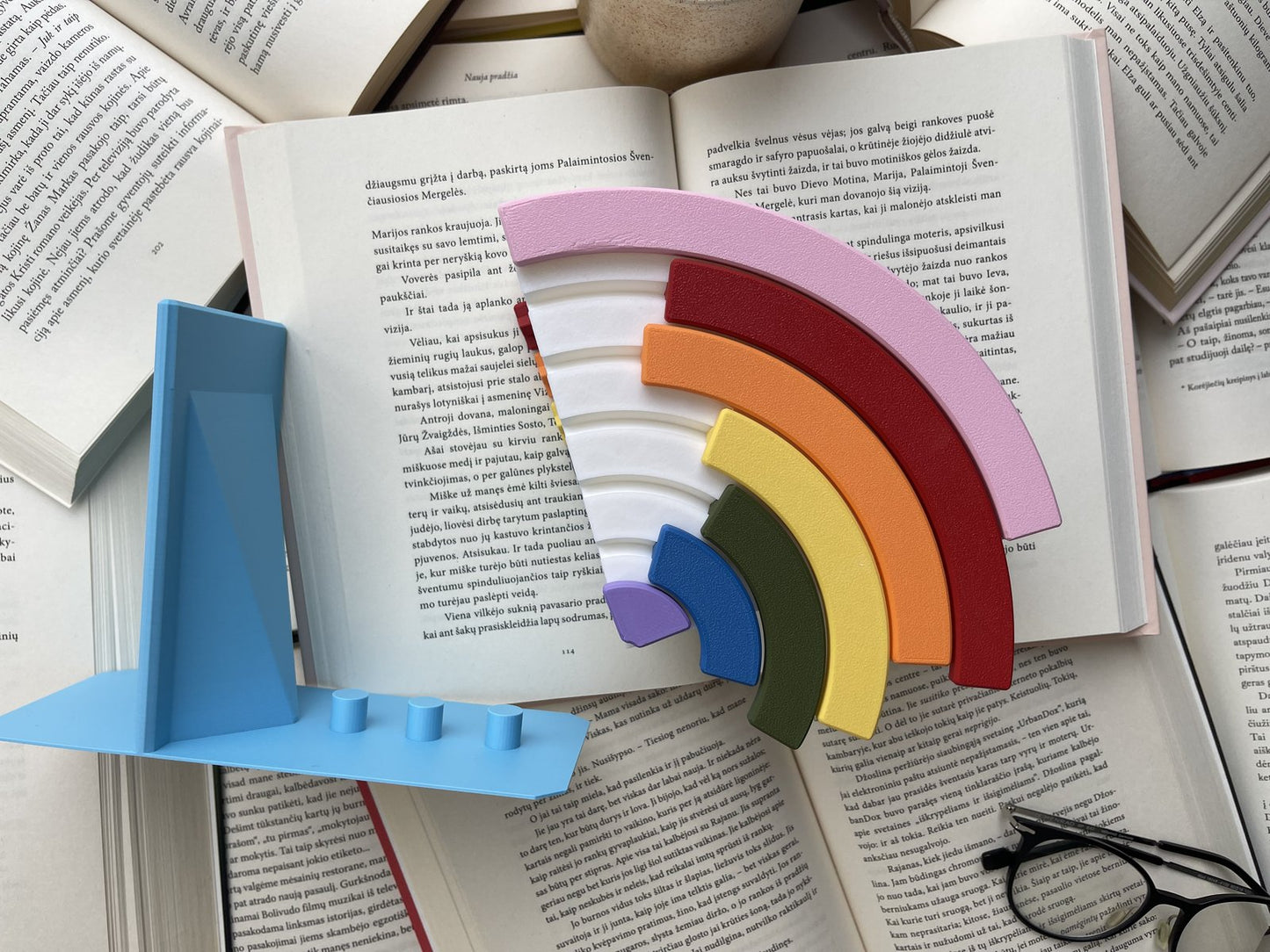 Bookend “Rainbow Cloud”