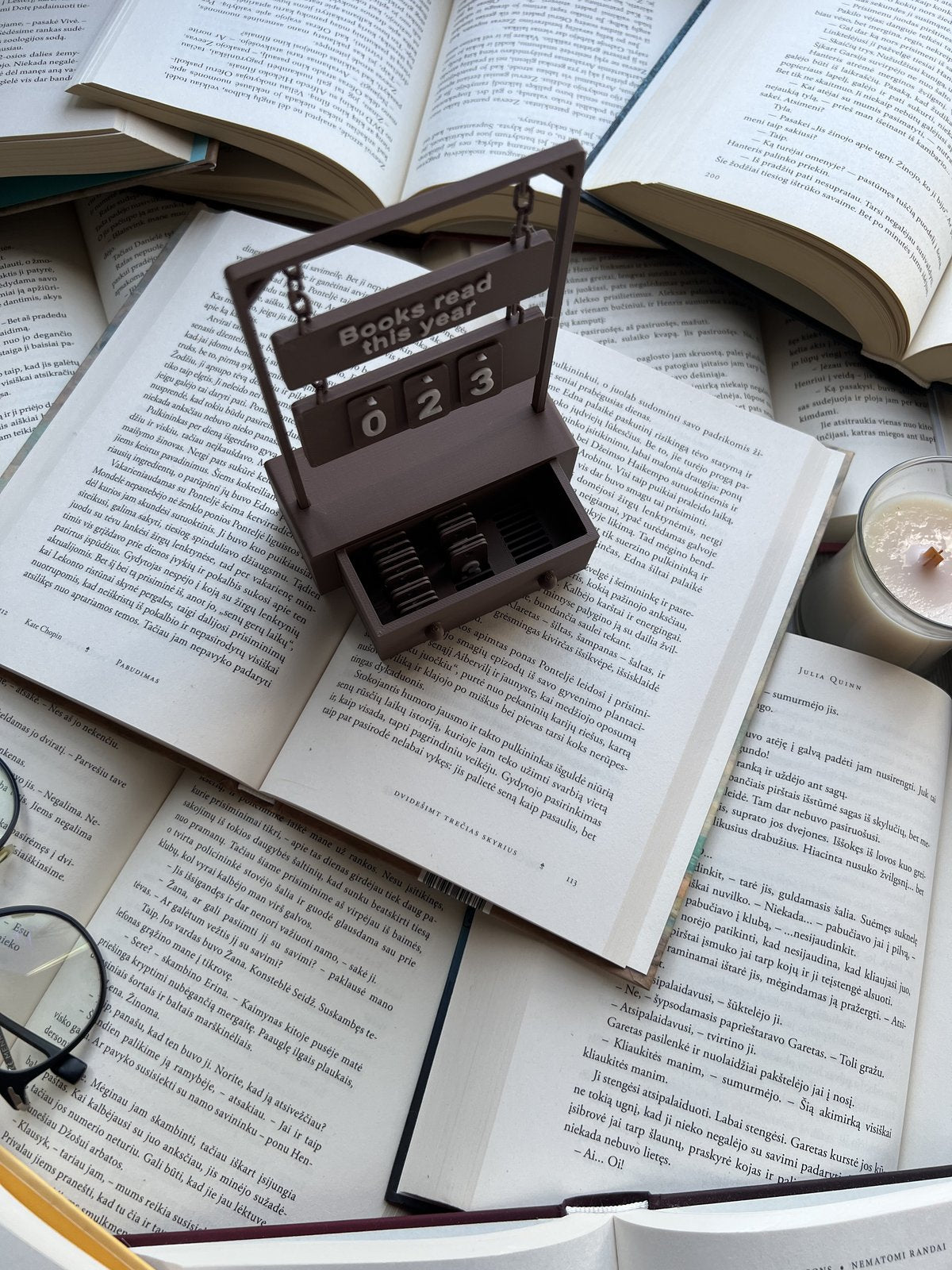 Book counter "Books read this year"