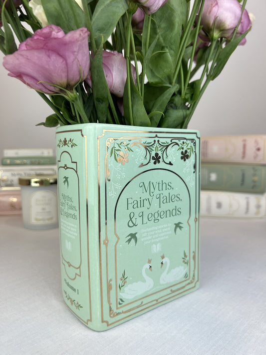 Green Book Shaped Vase