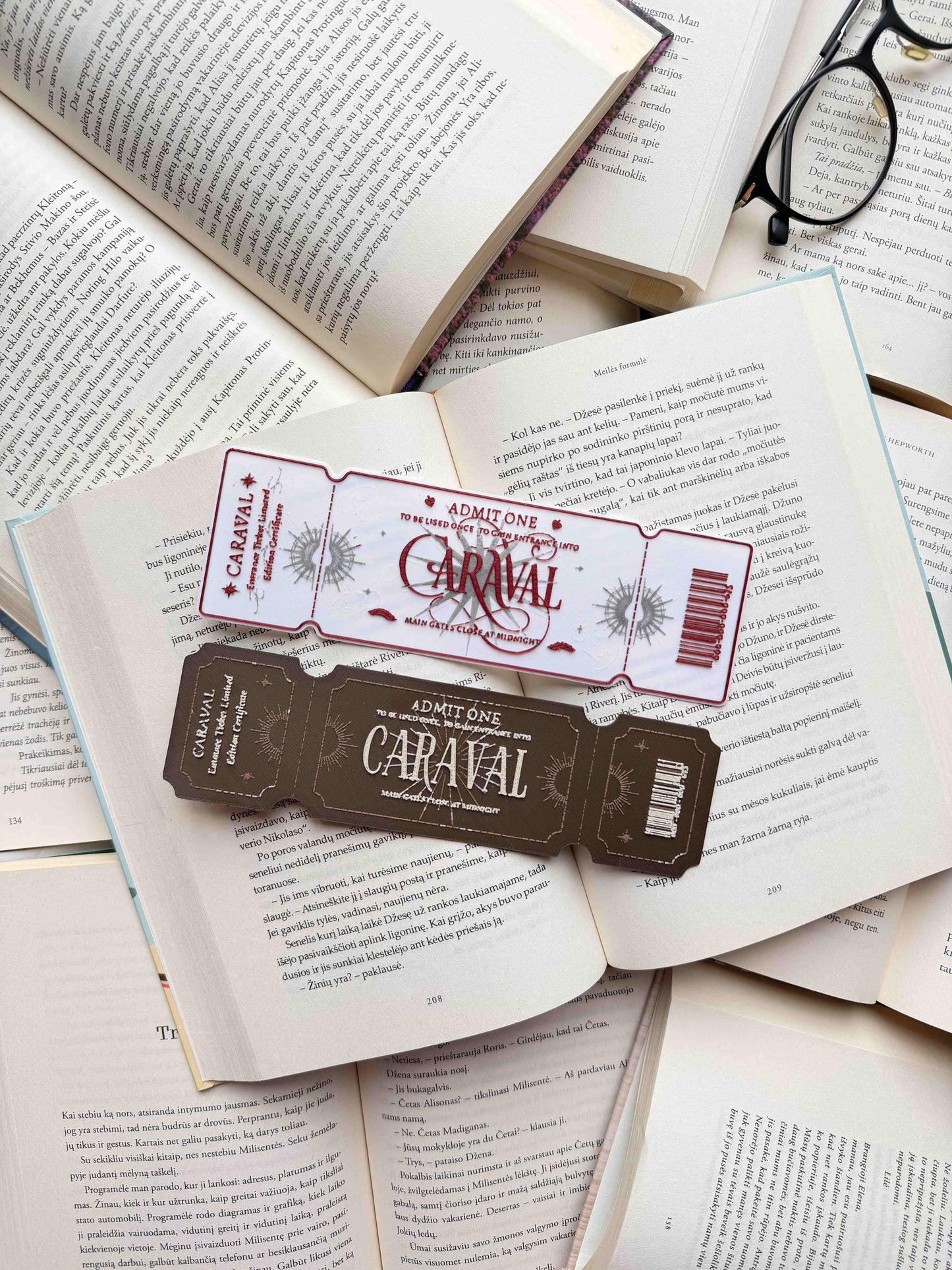 Bookmark "Caraval Ticket"