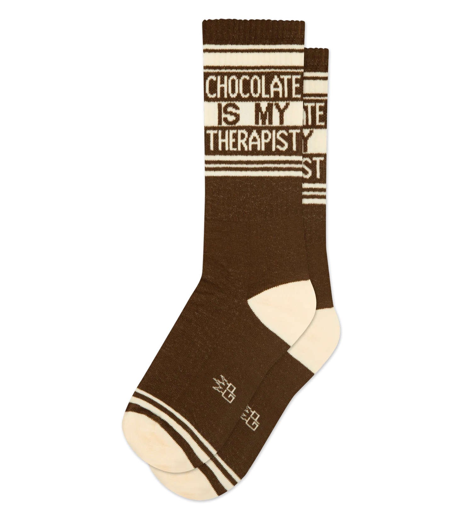 Chocolate Is My Therapist Gym Crew Socks