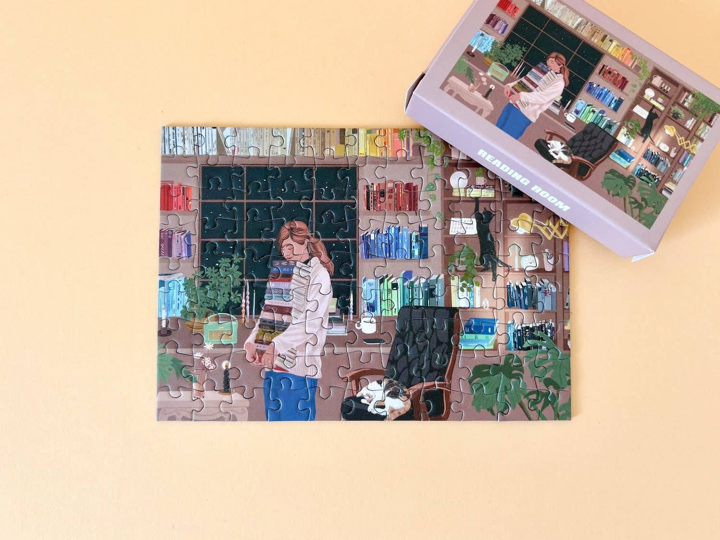 Mini-Puzzle Reading Room, 99 pieces