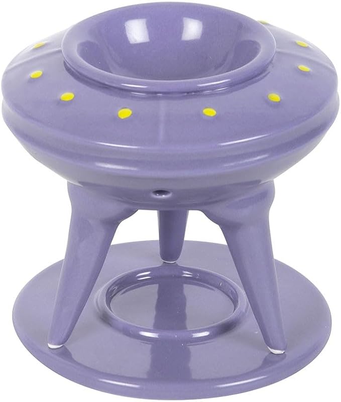 UFO Wax Burner with Lime Alien Wax Melt
