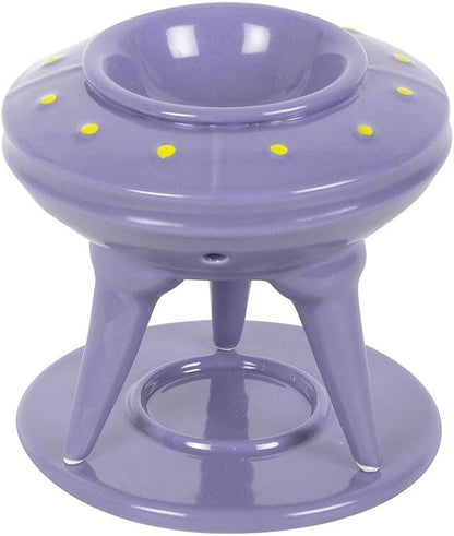 UFO Wax Burner with Lime Alien Wax Melt