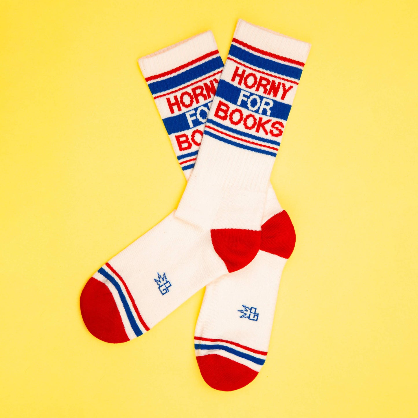 Horny For Books Gym Crew Socks