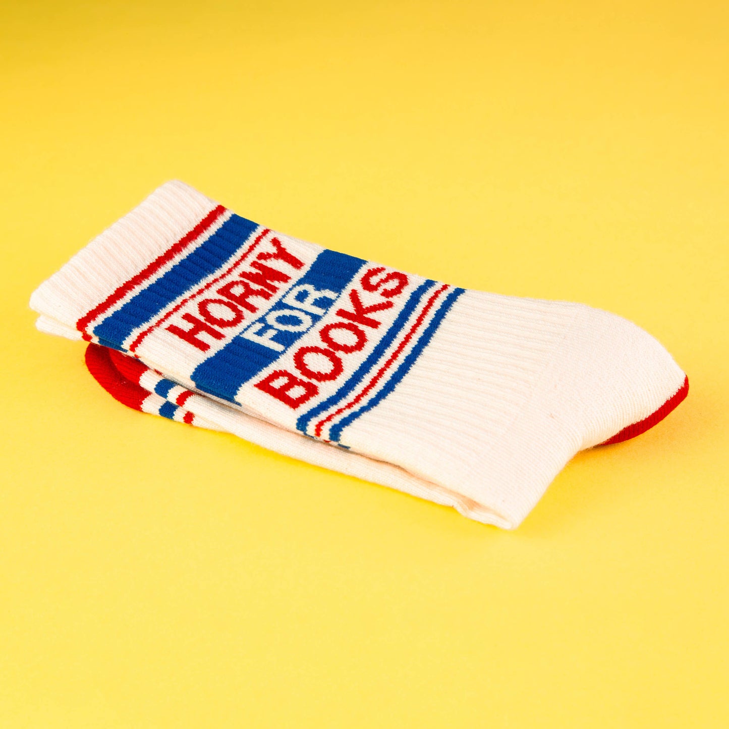 Horny For Books Gym Crew Socks