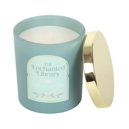 The Enchanted Library Candle – Leather, Patchouli &amp; Amber