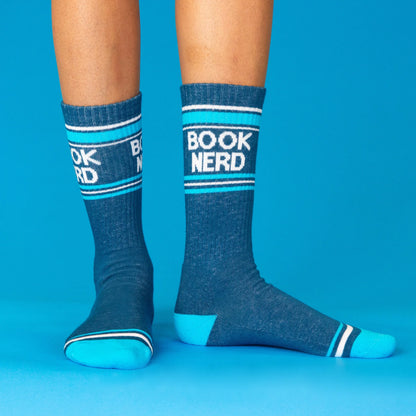 Book Nerd Gym Crew Socks
