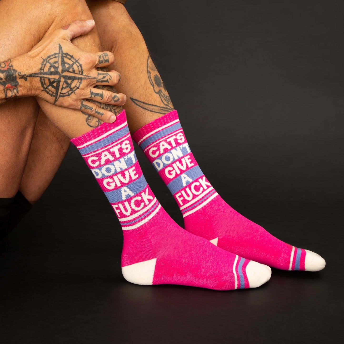 Cats Don’t Give A Fuck Gym Crew Socks