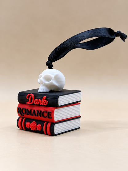 Dark Romance Book Stack Ornament
