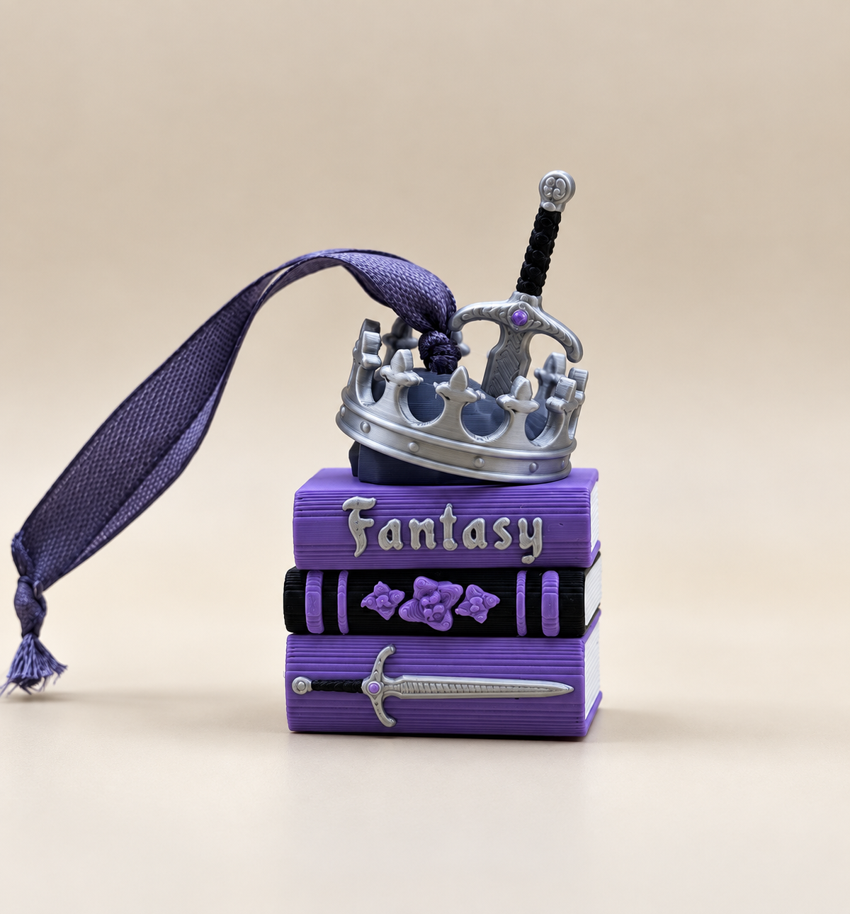 Fantasy Book Stack Ornament