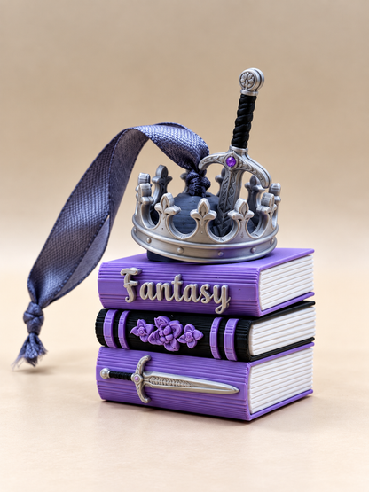 Fantasy Book Stack Ornament