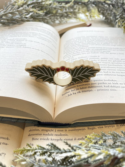 Holly Leaf Page Holder – Christmas Edition