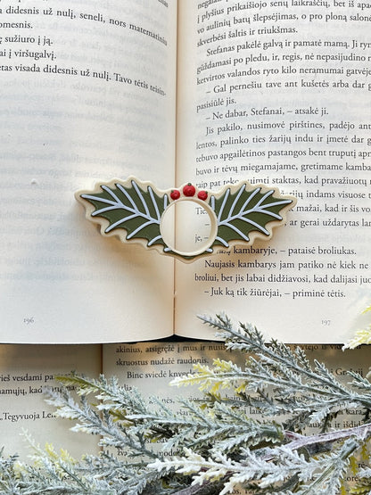 Holly Leaf Page Holder – Christmas Edition