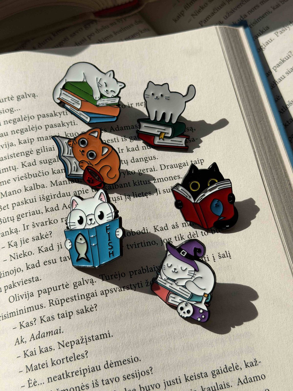 Pins "Cat with book"