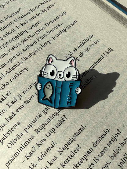 Pins "Cat with book"