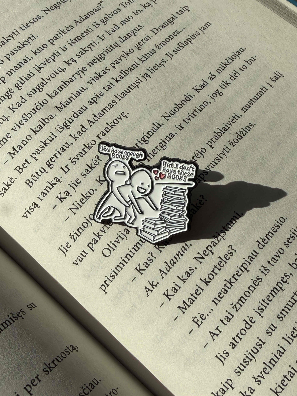 Pins " But I don't have these BOOKS"