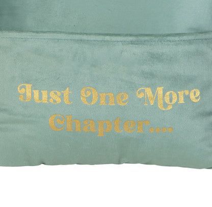 “Just One More Chapter” Cushion with Book Pocket