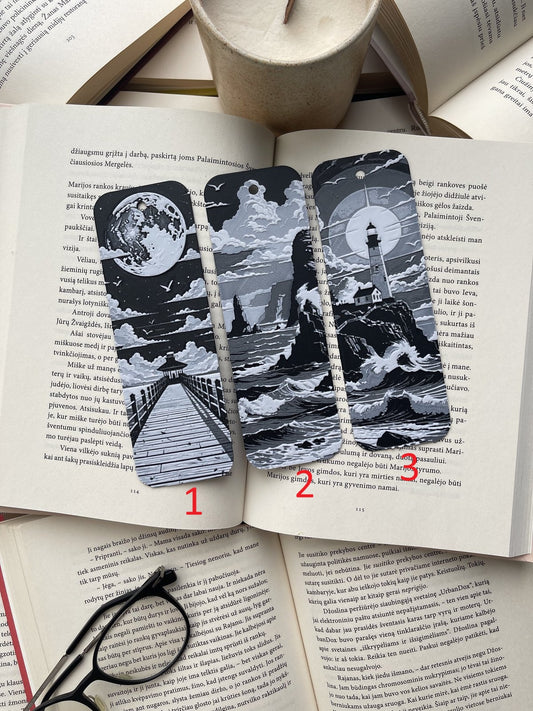 Bookmark “Moonlit Lighthouse”