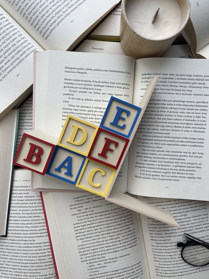 Bookend “Alphabet Blocks”