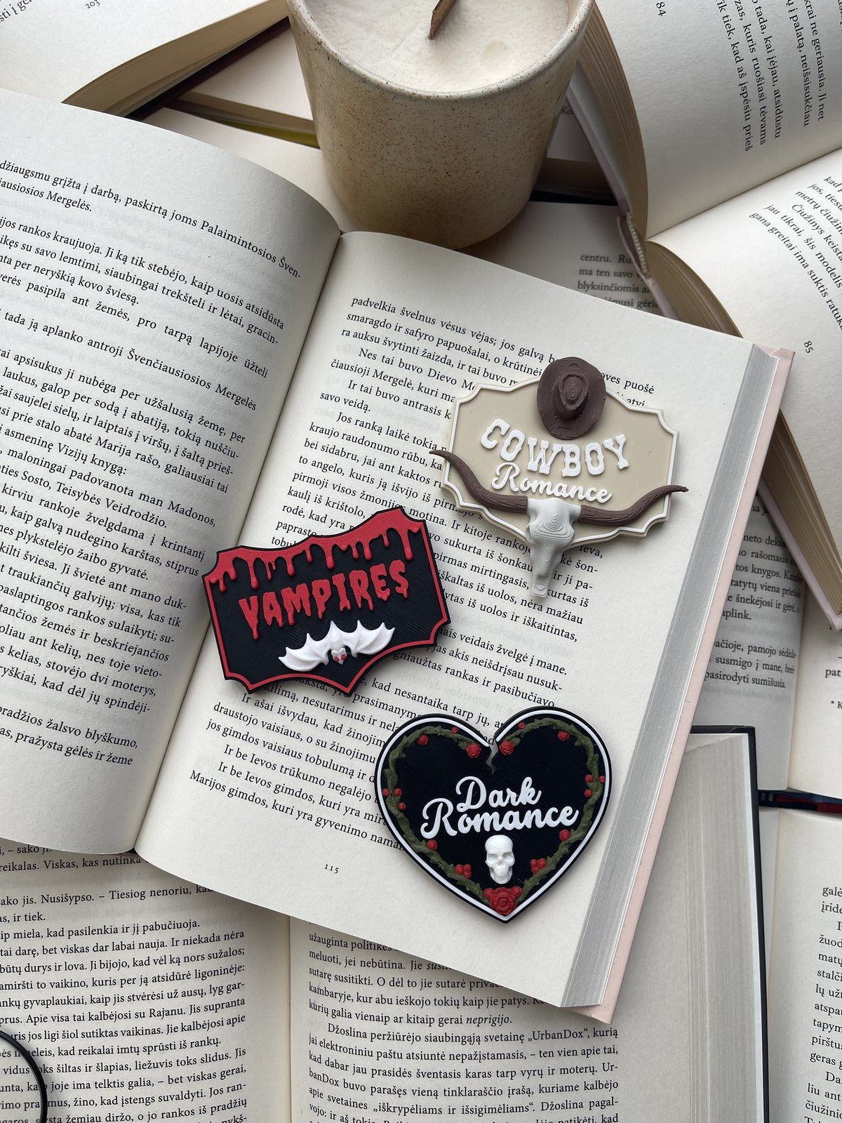 Bookshelf Signs – Romance Collection