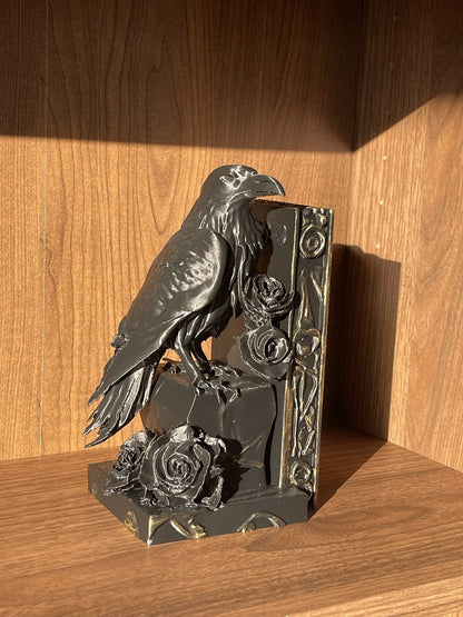 Bookend “Raven Rose”