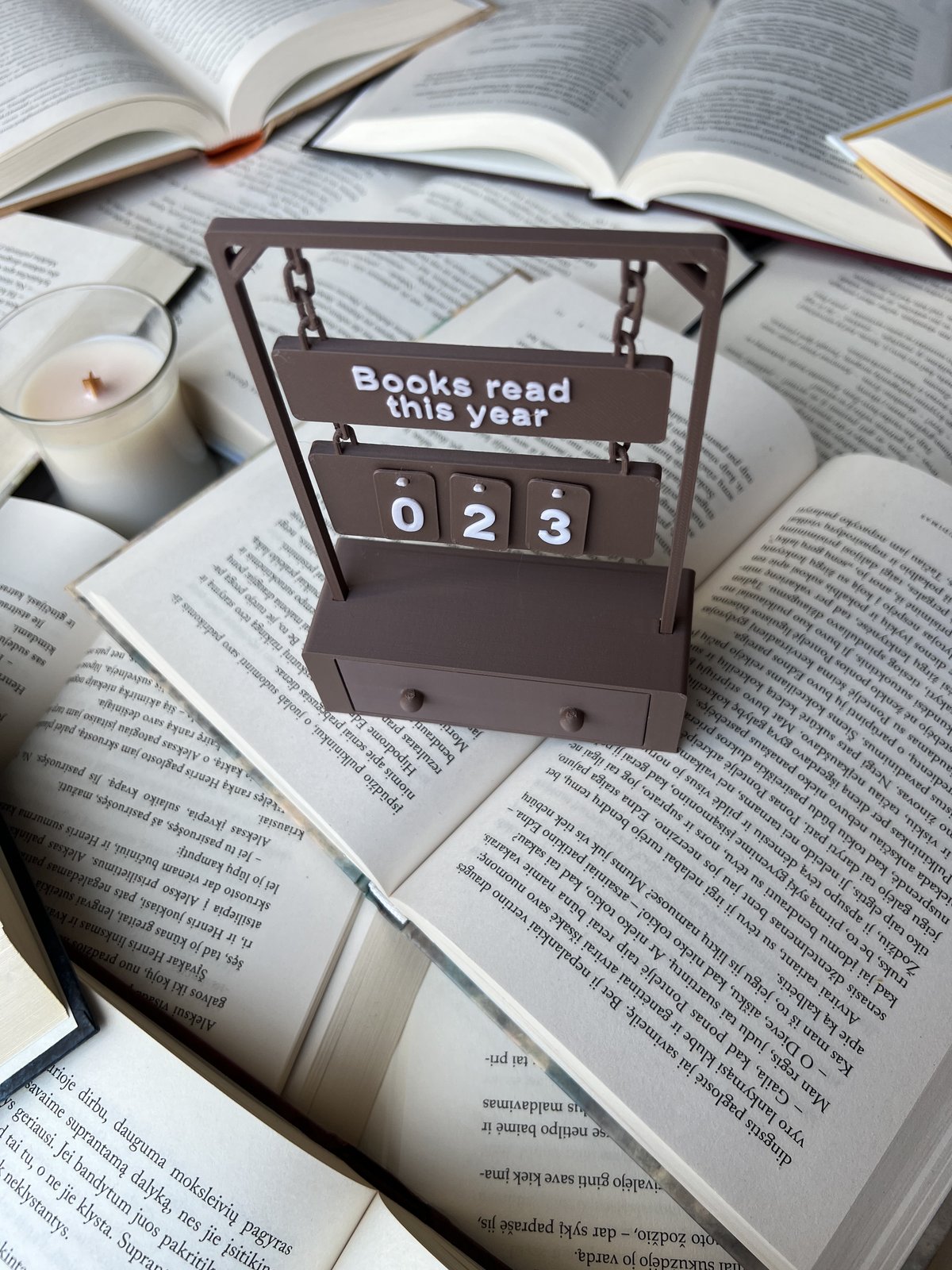 Book counter "Books read this year"