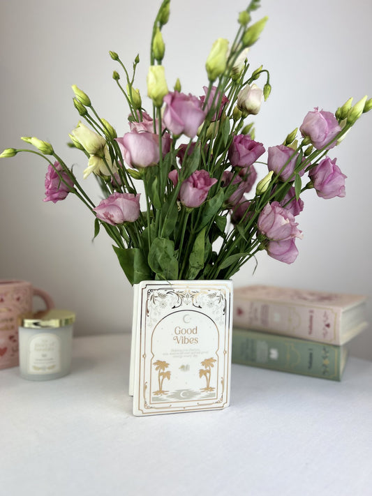 White Book Shaped Vase