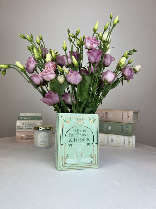 Green Book Shaped Vase