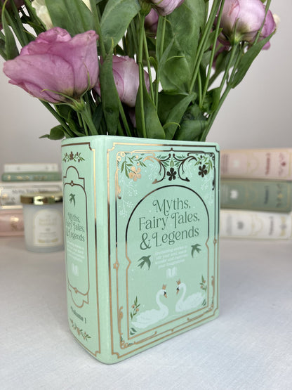 Green Book Shaped Vase