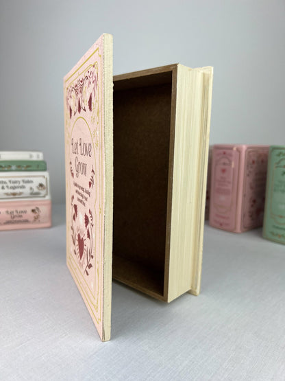 Pink Book Shaped Storage Box – Let Love Grow