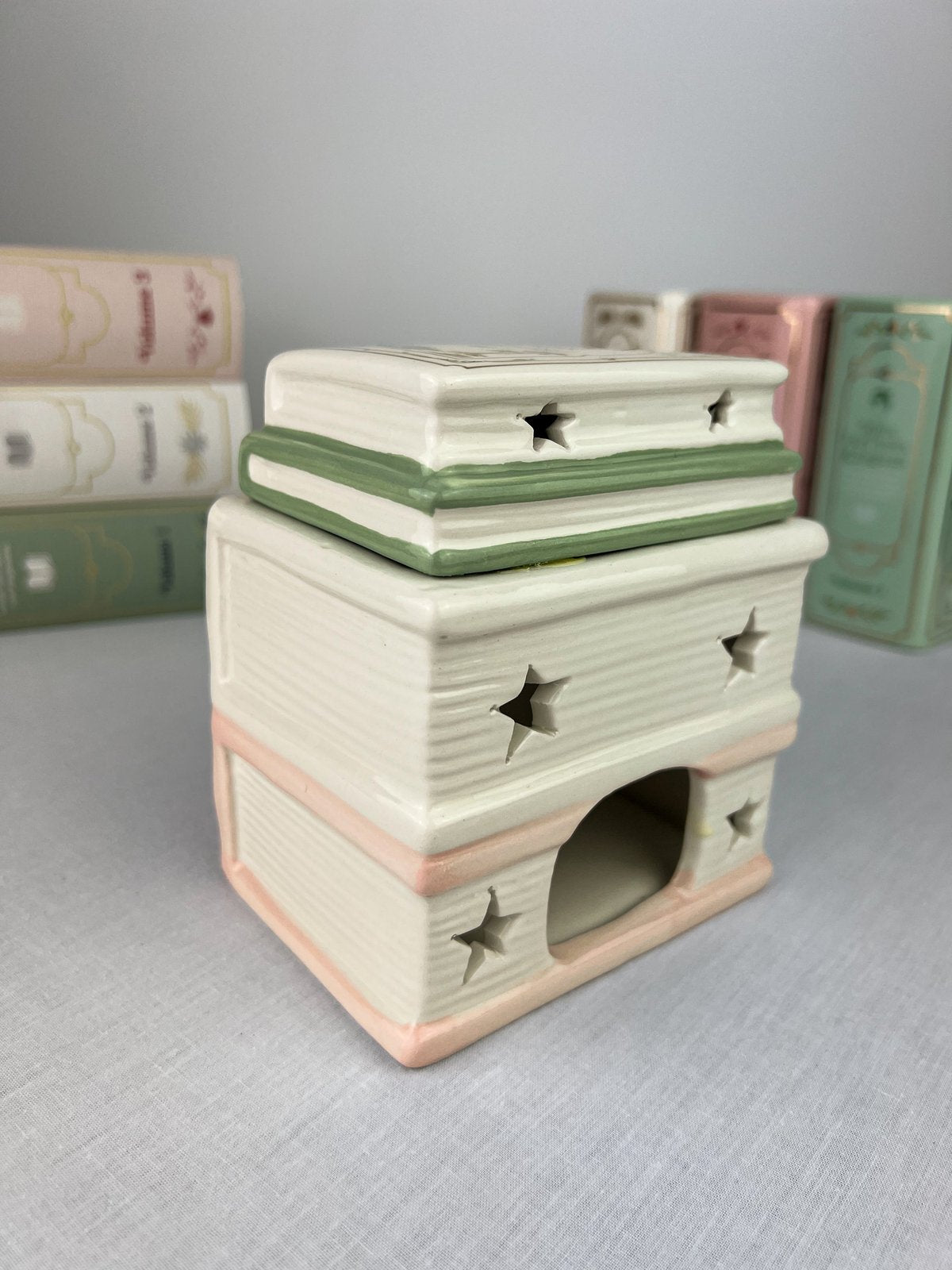 Book Stack Oil Burner