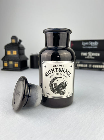 Mystic Raven Deadly Nightshade Apothecary Candle