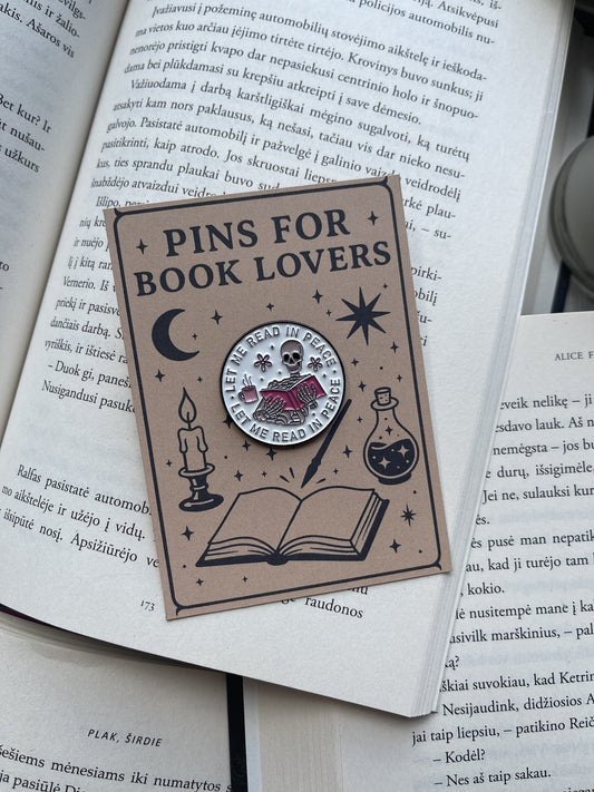 Pins "Let Me Read In Peace"