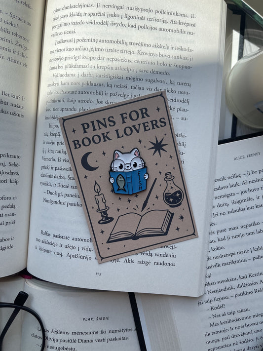 Pins "Cat Reading Fish"