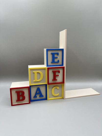 “Alphabet Blocks” Bookend – Minor Defect