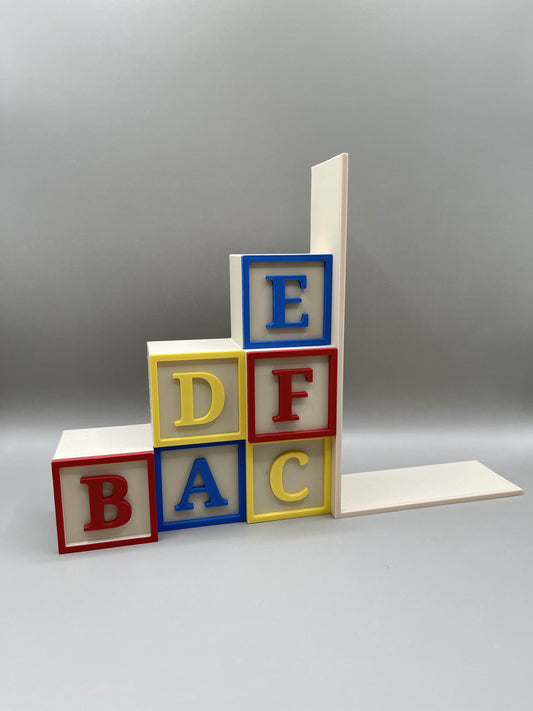 “Alphabet Blocks” Bookend – Minor Defect