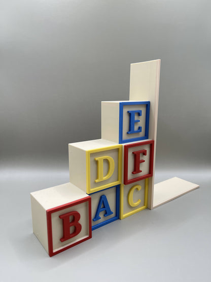 “Alphabet Blocks” Bookend – Minor Defect