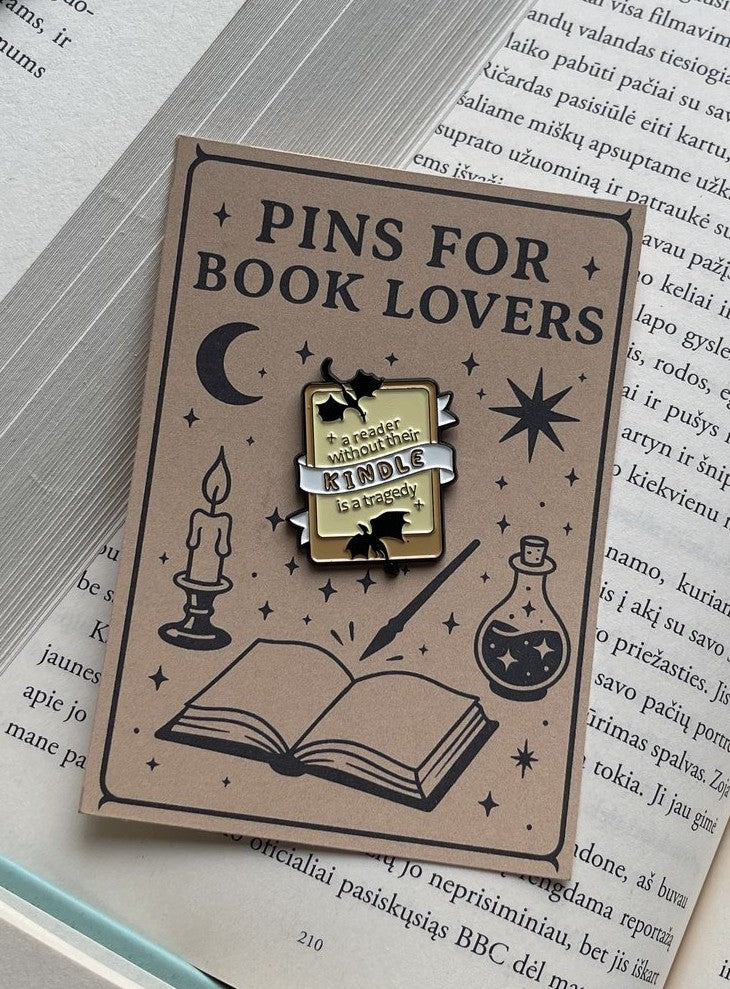 Pins "a reader without their KINDLE is a tragedy"
