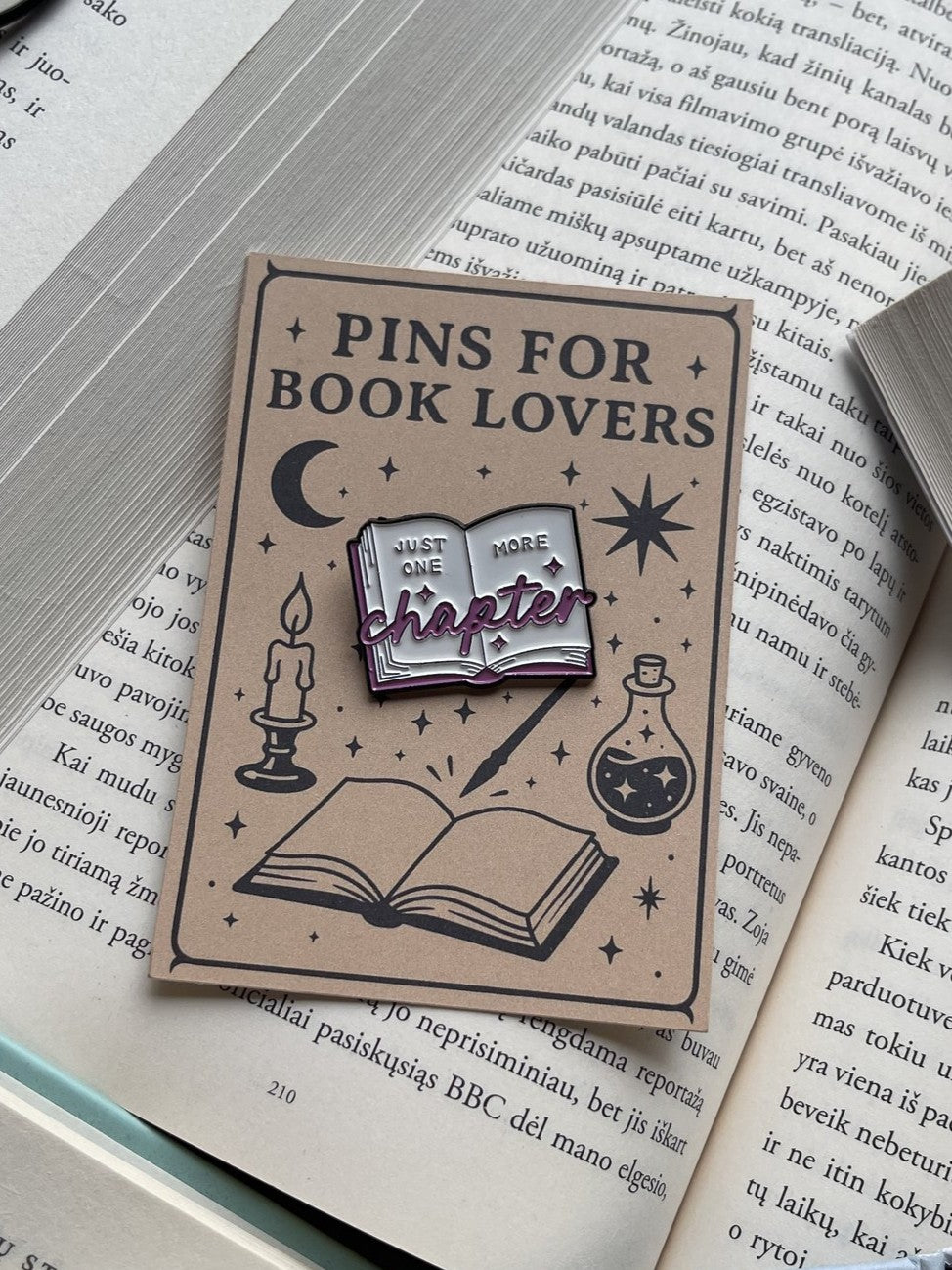 Pins "Just one more CHAPTER"