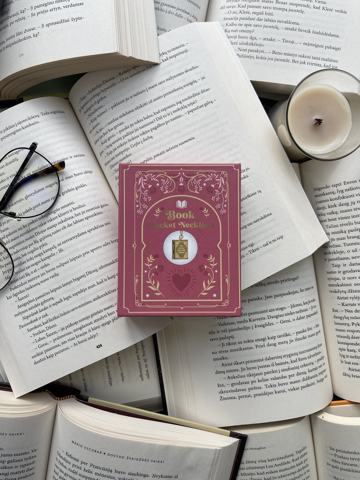 Book Locket Necklace