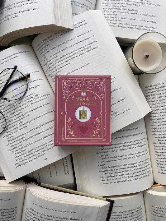 Book Locket Necklace