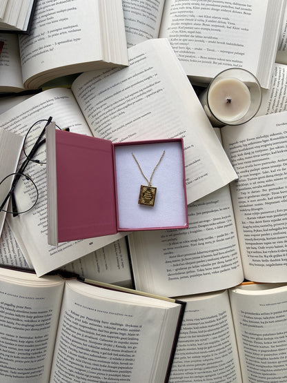 Book Locket Necklace