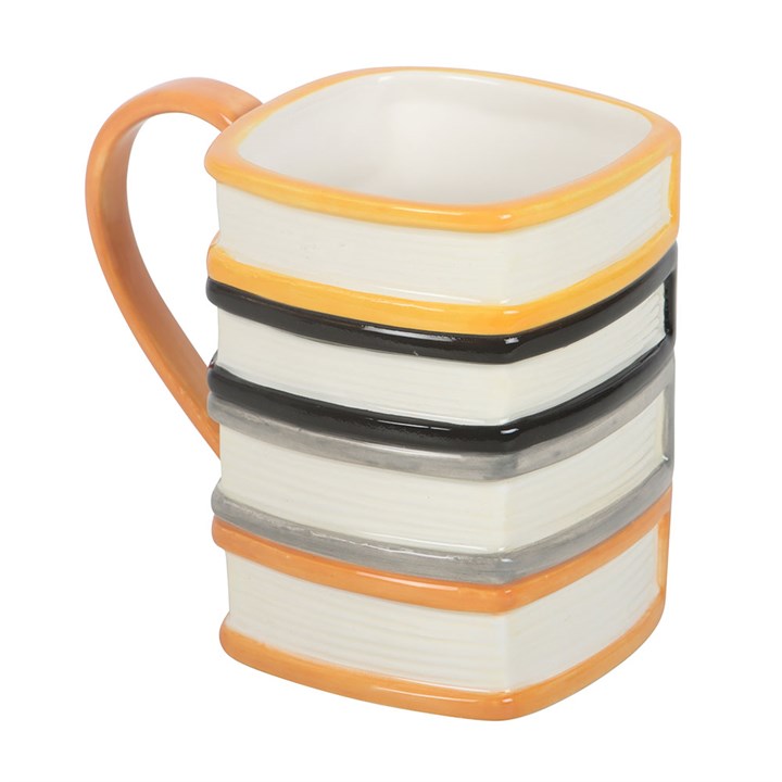 Haunted Library Book Stack Mug
