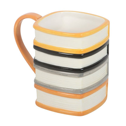 Haunted Library Book Stack Mug