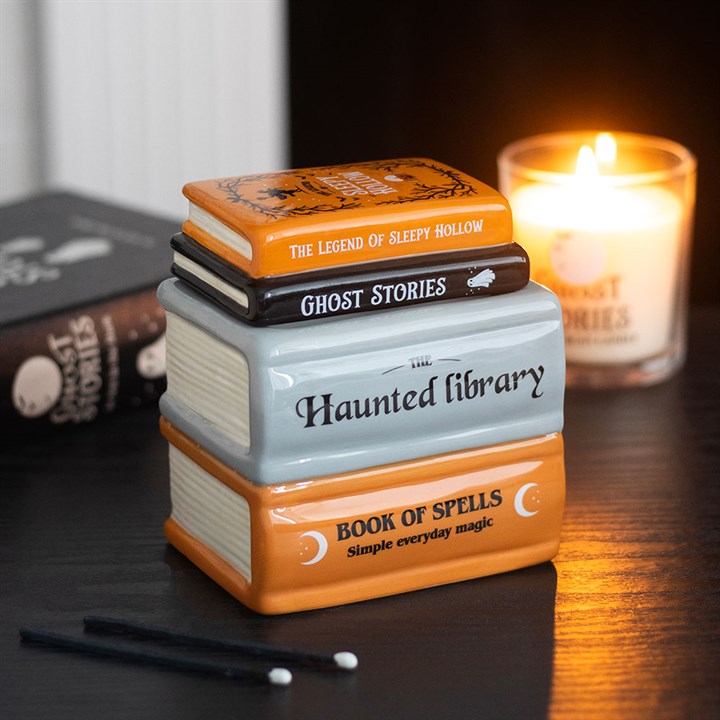 Haunted Library Book Stack Wax Warmer