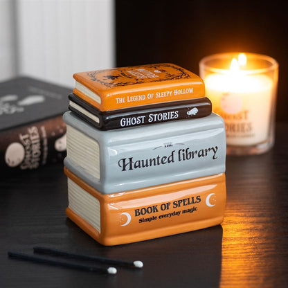 Haunted Library Book Stack Wax Warmer