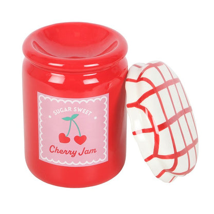Cherry Jam Jar Oil Burner & Wax Warmer