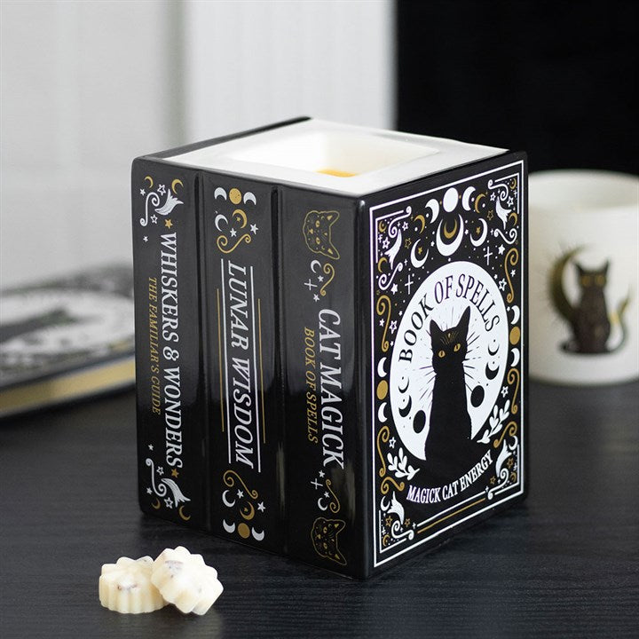 Black Cat Book of Spells Wax Warmer